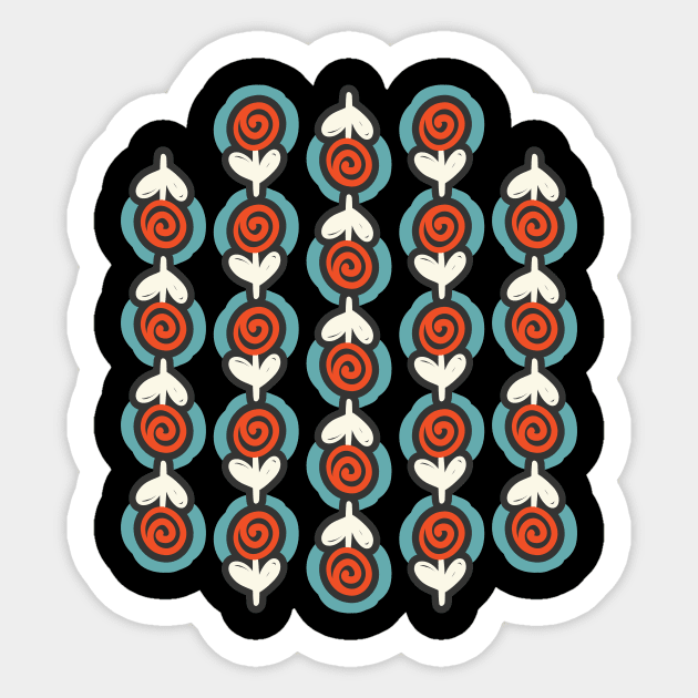 Mid Century Modern Garden Sticker by SWON Design